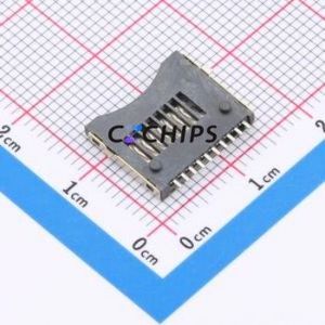 XKTF-005 SD Card / Memory Card Connector SMD Connector Plug-In Type MicroSD Card (TF Card) Card Holder 1.85mm - Product Image 2