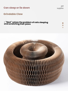 Rascador de órgano para gatos, papel corrugado, juguete para gatos, herramienta de afilado de garras, torre de árbol para gatos, suministros para mascotas - Product Image 6