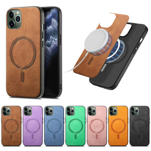 Custodia per telefono cellulare magnetica antiurto in TPU + PC di lusso per <span class=keywords><strong>iPhone</strong></span> <span class=keywords><strong>11</strong></span> <span class=keywords><strong>Pro</strong></span> <span class=keywords><strong>Max</strong></span> 16 Plus 15 <span class=keywords><strong>Pro</strong></span> con Design satinato - Product Image 2