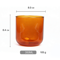 Mug à thé en verre borosilicate transparent de haute qualité, design classique, réutilisable, pour la maison, verre coloré