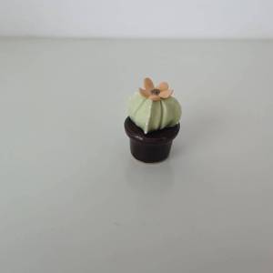 ของตกแต่งรูปกระบองเพชรขนาดเล็ก เซรามิกทำมือ เผาในเตาเชีย - Product Image 6
