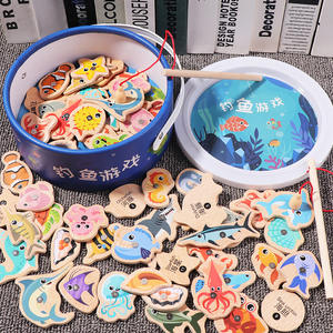 <span class=keywords><strong>Jeu</strong></span> <span class=keywords><strong>de</strong></span> pêche magnétique en bois, modèle DIY, pour enfants <span class=keywords><strong>de</strong></span> 2 à 4 ans et <span class=keywords><strong>de</strong></span> 5 à 7 ans, kit <span class=keywords><strong>de</strong></span> blocs éducatifs amusants pour l'apprentissage précoce - Product Image 4