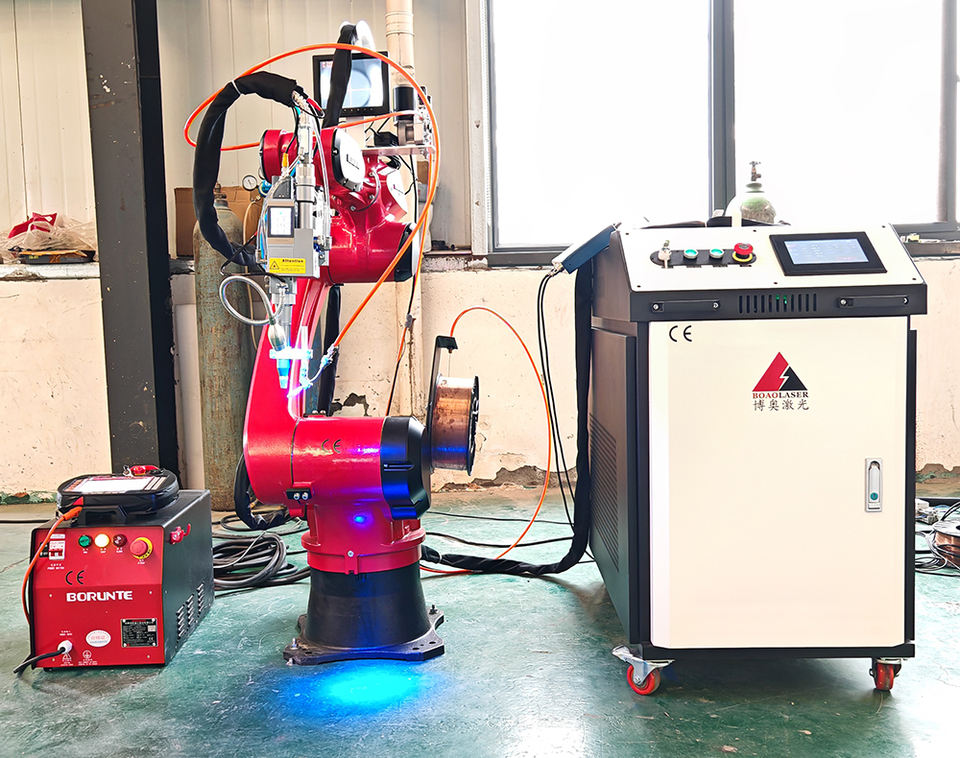 Six Axis Robot Arm Cobot Mig Tig / Laser Welding Machine 1000w 1500w ...