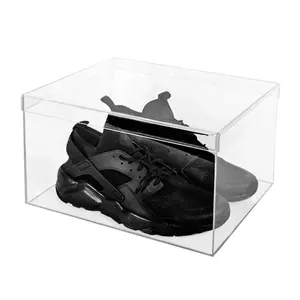 whole sale large clear acrylic boxes with lids