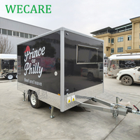 Remorque alimentaire mobile Wecare, camion de restauration, café, glaces, traiteur avec cuisine complète