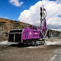 Machine de forage à marteau fond de trou (DTH) avec changeur de tige automatique et système de collecte des poussières pour l'exploitation minière