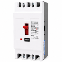 Disjoncteur à boîtier moulé DZ20Y-630 3P 500A 630A, interrupteur à air MCCB AC380V, protection contre les surcharges et les courts-circuits, OEM d'usine