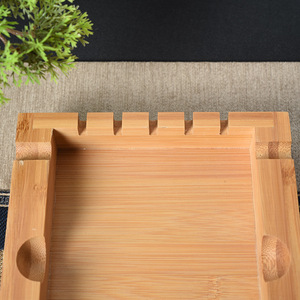 Bamboo Tea Tray Rectangular Simple Design For Home Hotel Use Serving Trays - Product Image 4
