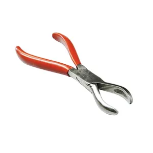 Professional ring forceps semi circular curved jaws147mm loop closing plier ring holding pliers for jewelry making