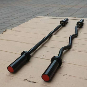 GLSFitness 20KG çelik ağırlık halter Bar siyah eğitim gücü kıvırmak Fitness Barbells ücretsiz ağırlıkları - Product Image 1