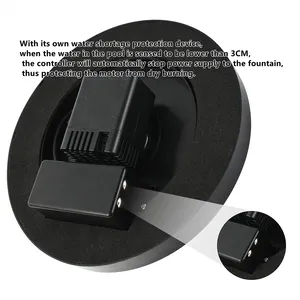 Pompe solaire pour fontaine avec 7 lumières LED colorées, pompe flottante pour jardin, fontaine solaire pour bain d'oiseaux, étanche IP67 - Product Image 4