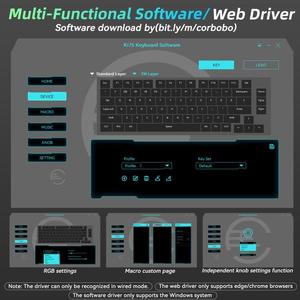 Teclado Mecánico Inalámbrico para <span class=keywords><strong>Juegos</strong></span> SOLAKAKA Ki75 Tri-Modo RGB con Legendación Lateral, Tipo: Interruptor Seiya, Alta Calidad, Dropshipping - Product Image 5