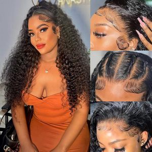 Da <span class=keywords><strong>donna</strong></span> 14 pollici Jerry ricce Wave 13X4 pizzo frontale a 150% densità vera capelli umani parrucca colore naturale 13X4 HD capelli vergini - Product Image 1