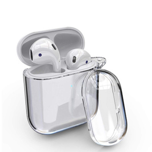 เคสป้องกันหูฟังคริสตัลใสแบบบางและเบาสำหรับ Airpods <span class=keywords><strong>Pro</strong></span> เข้ากันได้กับการ<span class=keywords><strong>ชาร์จ</strong></span>แบบไร้<span class=keywords><strong>สาย</strong></span>และไฟ LED - Product Image 2