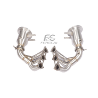 Pipa Knalpot Manifold Downpipe Ss304 Berkualitas Tinggi untuk Porsche 911 992 992.1 992.2 GT3 RS 4.0 2017+ Meningkatkan Respons Throttle