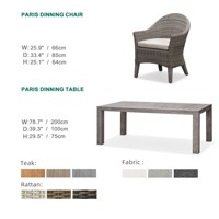 Ensemble de table et chaises empilables en alliage d'aluminium léger Express Garden, mobilier d'extérieur moderne pour la salle à manger, la cour et l'hôpital