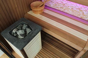 Sauna de <span class=keywords><strong>vapor</strong></span> portátil para interiores de madera maciza de cedro rojo para 4 personas con <span class=keywords><strong>baño</strong></span> de <span class=keywords><strong>vapor</strong></span> húmedo - Product Image 6