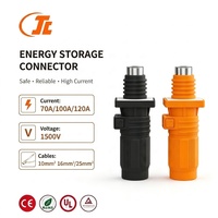 Connecteur de batterie haute intensité 1500V, connecteur droit, prise d'alimentation unipolaire, 120A 100A 70A, connecteur de stockage d'énergie