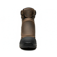 Bottes de travail L611-H OEM ODM hiver marron anti-perforation et antidérapantes avec protection métatarsienne pour usine et construction