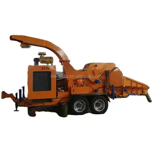 Retreating from forests to farming traction branch crusher large abandoned tree branches fully automatic wood crushing