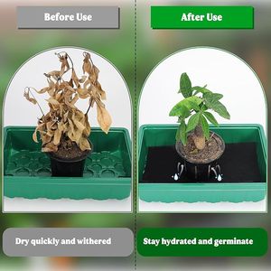 Tapis d'arrosage en feutre pour plantes 100x100cm, épaisseur 3mm, tapis capillaire absorbant pour la germination des graines et le jardinage en serre - Product Image 5