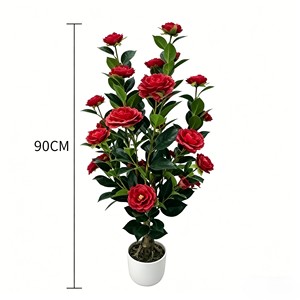 Árbol de Camelia Artificial, Árbol de Camelia Sintético, Árbol de Camelia en Maceta - Product Image 2