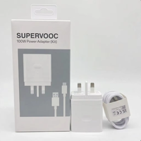 Cargador de Pared Rápido Super VOOC de 80W 100W 120W, Kit de Adaptador de Corriente con Cable USB-C, Bloque de Carga de Alta Velocidad para Teléfonos OnePlus OPPO