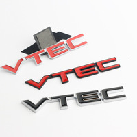 Emblème de coffre arrière en métal 3D, badge de voiture personnalisé pour Honda Civic VTEC