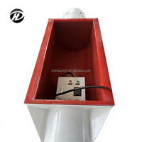 Polisseuse vibrante linéaire HENGDA avec moteur certifié CE, revêtement en PU résistant à l'usure, capacité 400L, puissance 3kW, couvercle insonorisé pour