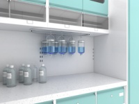 Meubles de cabinet dentaire modernes avec construction métallique, design durable et écologique pour une utilisation à domicile ou au bureau