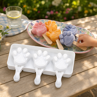 Moule à glace en silicone en forme de patte de chat, moule à bâtonnets glacés, mini moule à glace, moule à gâteaux et bonbons