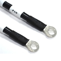 Cable de Batería de 8 AWG con Terminal de Anillo, Cable de Conexión Negro para Auto, Camión, Inversor, OEM, ODM, Venta al Por Mayor