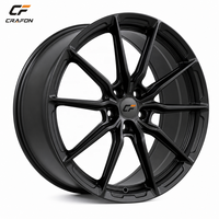 Jantes en alliage d'aluminium forgé CF Aerospace 18-20 pouces 5x112 66.6 FIT Nouvelle finition noire pour W205/W206 Classe C C43 C63