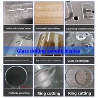 Petite machine de perforation laser pour verre borosilicaté, pour trous ronds/carrés, lentilles de forme, finition givrée
