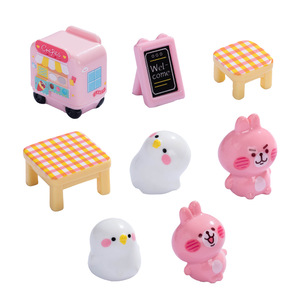 Dp Miniature Crepe Cart Table Resin Ornament Dollhouse Decoration Accessory Set - Product Image 2