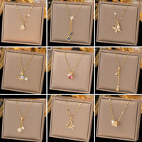 Collier pendentif exquis haut de gamme avec chaîne à maillons femmes Non-Fading polyvalent Internet célébrité pull mode puissance