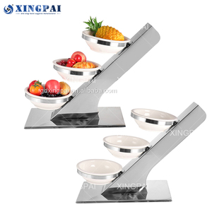 XINGPAI Fábrica al por mayor de acero inoxidable Catering Stand para la exhibición de alimentos de la boda Elevadores de alimentos Buffet - Product Image 5