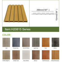 Panneaux de clôture 3D en PVC enduit ASA WPC imperméables pour jardin, revêtement mural extérieur pour maisons avec couverture supérieure et latérale