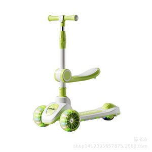 Childrens Scooter 3 In 1 Rideable Seated With Flashing Wheels Unicorn Design For Ages 2 8 Height Adjustable - Product Image 4