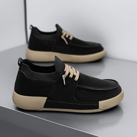 Chaussures de Marche Athlétiques Décontractées Tendance pour Hommes, Respirantes, Semelle en Caoutchouc Antidérapante, Tige Souple en PU, Fermeture à Lacets pour Toutes Saisons