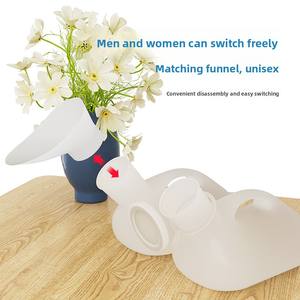 <strong>Urine</strong> Bottle Stock <strong>Men's</strong> Women's Plastic Pot Nursing Car-Use Universal Elderly <strong>Urination</strong> <strong>Night</strong> Pot Funnel <strong>Urine</strong> Collector - Product Image 2