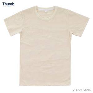 เสื้อยืดสีขาวผ้าฝ้าย100% คุณภาพสูงจากประเทศไทยเสื้อลำลองเสื้อยืดคอกลม - Product Image 2