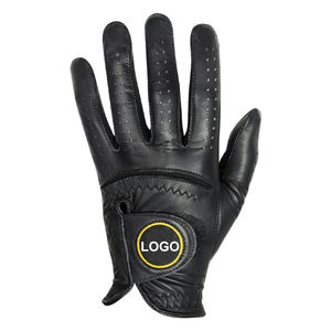OEM transpirable de alta calidad izquierda derecha mano Cabretta guantes de golf de cuero personalizado precio al por mayor guante de golf de cuero - Product Image 4