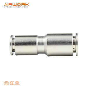 Pg न्यूमेटिक रेड्यूसर 304 स्टेनलेस स्टील की पाइप फिटिंग भंडारण PU पुश पुल कनेक्टर - Product Image 3
