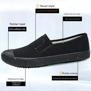 Chaussures de travail et de protection pour hommes, tendance, en toile, basses, durables, camouflage, pour la construction, l'agriculture et le sport - Product Image 2