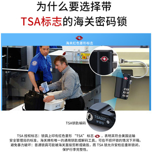 Tsa63162 Travel <b>Lock</b> Zinc Alloy 3 Digit Combination TSA Approved Wire <b>Lock</b> For Luggage Security - Product Image 5