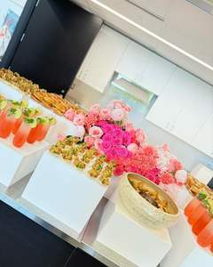 Buffect, soporte de frutas para comida, estantes de exhibición, decoraciones de mesa, cubo elevador de acrílico, mesa de exhibición para decoraciones de fiesta - Product Image 1