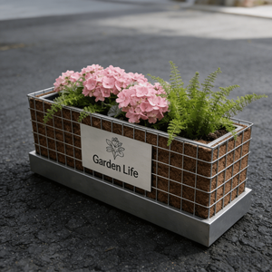 Jardinière Gabion Design, Pots de Fleurs en Treillis Gabion, Panier Gabion Soudé Galvanisé en <span class=keywords><strong>Pierre</strong></span> - Product Image 4