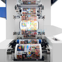 Machine d'impression flexographique haute vitesse CI 6 couleurs, presse flexo pour emballages en film plastique, BOPP, PET, PE, nylon, étiquettes, film rétractable
