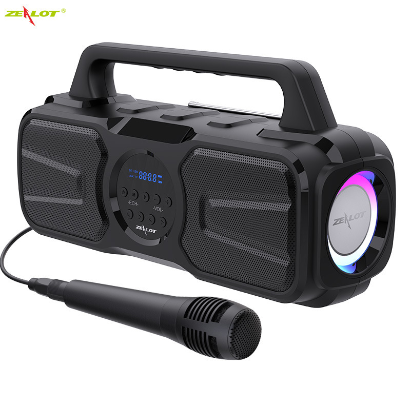 ZEALOT P2 for Bluetooth Speaker with Heavy Bass RGB LED USB Communication for Outdoor Radio for Square Dance Africa